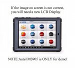 LCD Screen Display Replacement for Autel MaxiSys Mini MS905